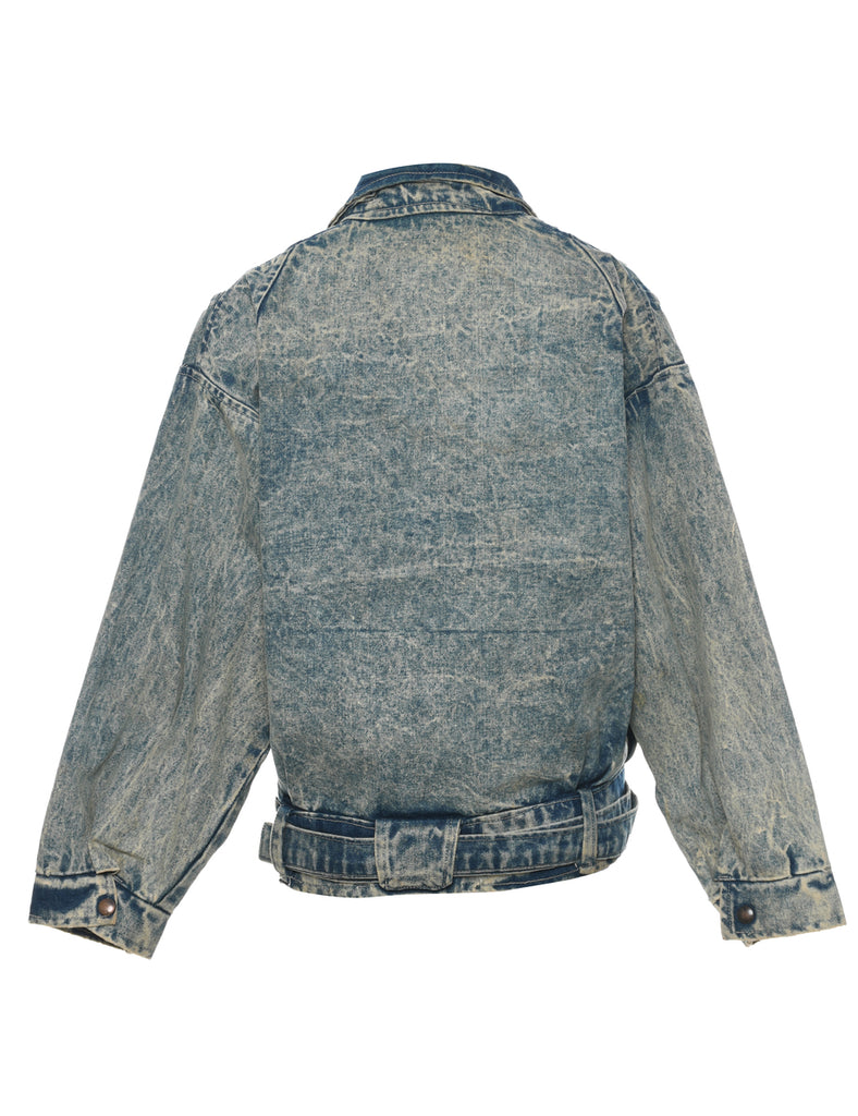 Acid Wash Denim Jacket - M