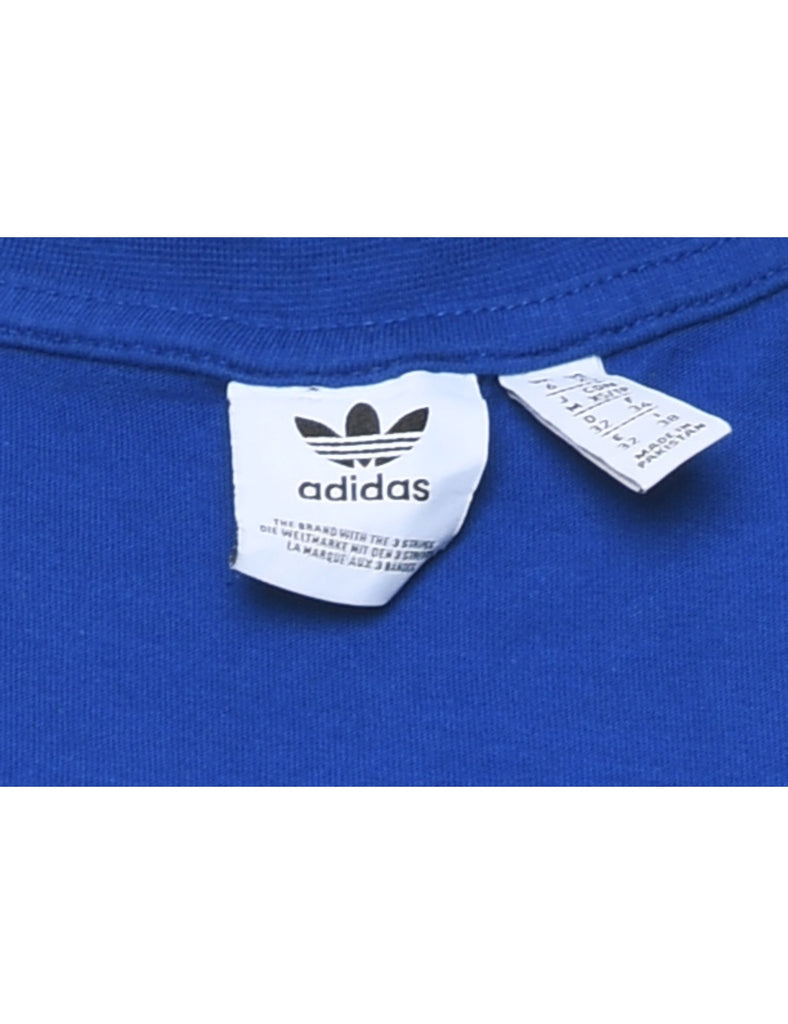 Adidas Cropped Blue T-shirt - XS