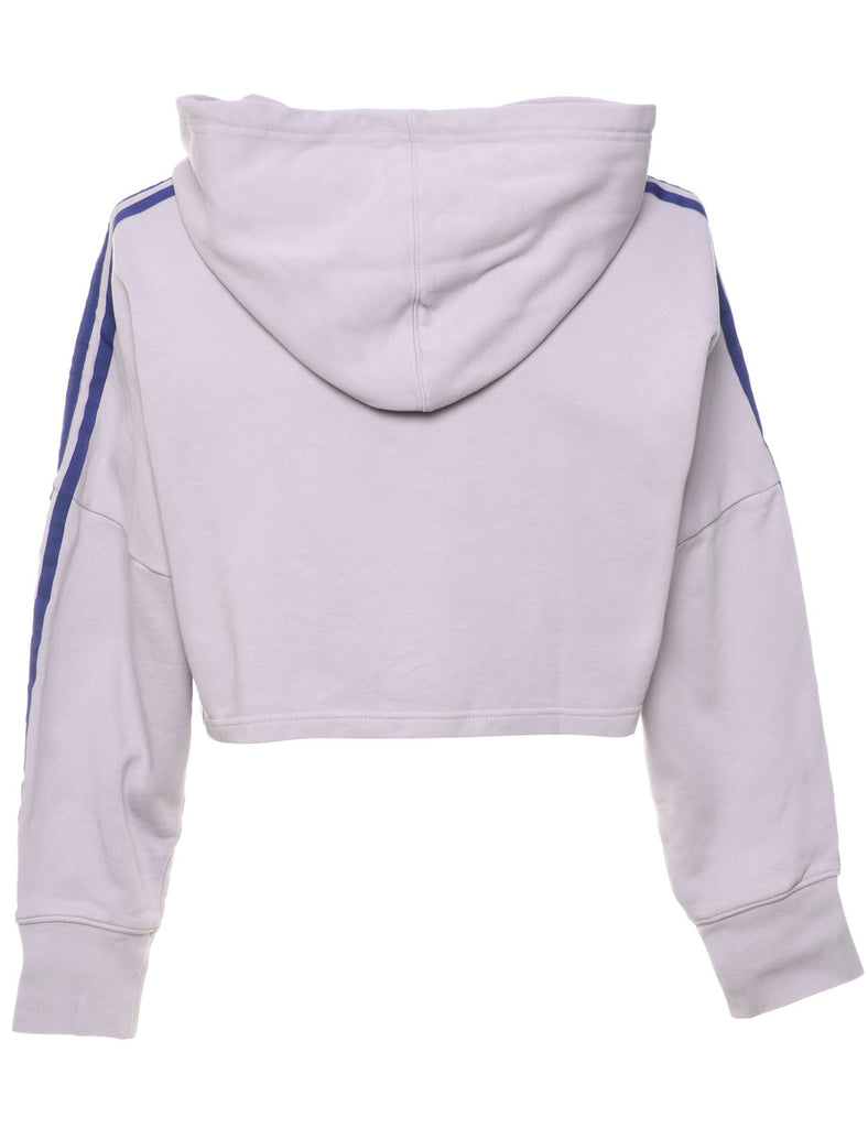 Adidas Lilac & Purple Cropped Sweatshirt - XS