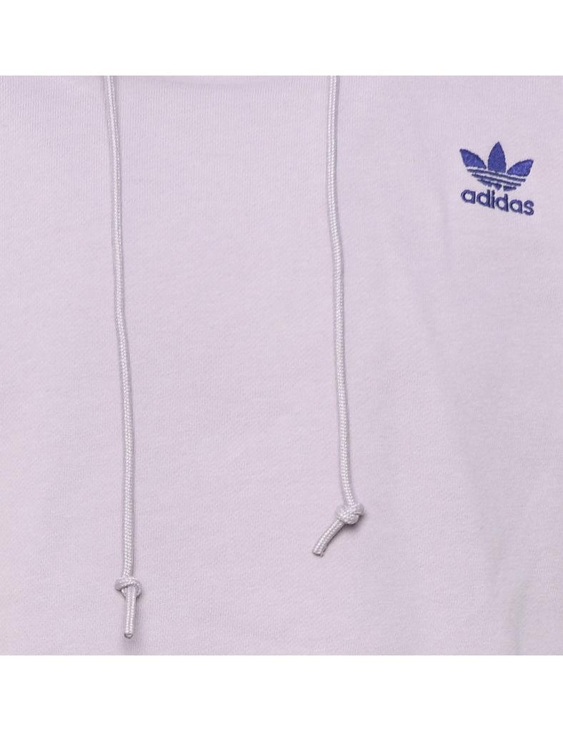 Adidas Lilac & Purple Cropped Sweatshirt - XS