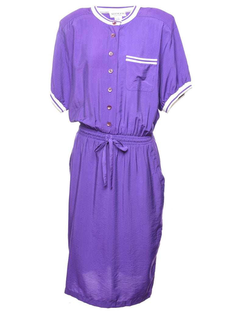 Adolfo Purple Dress - M