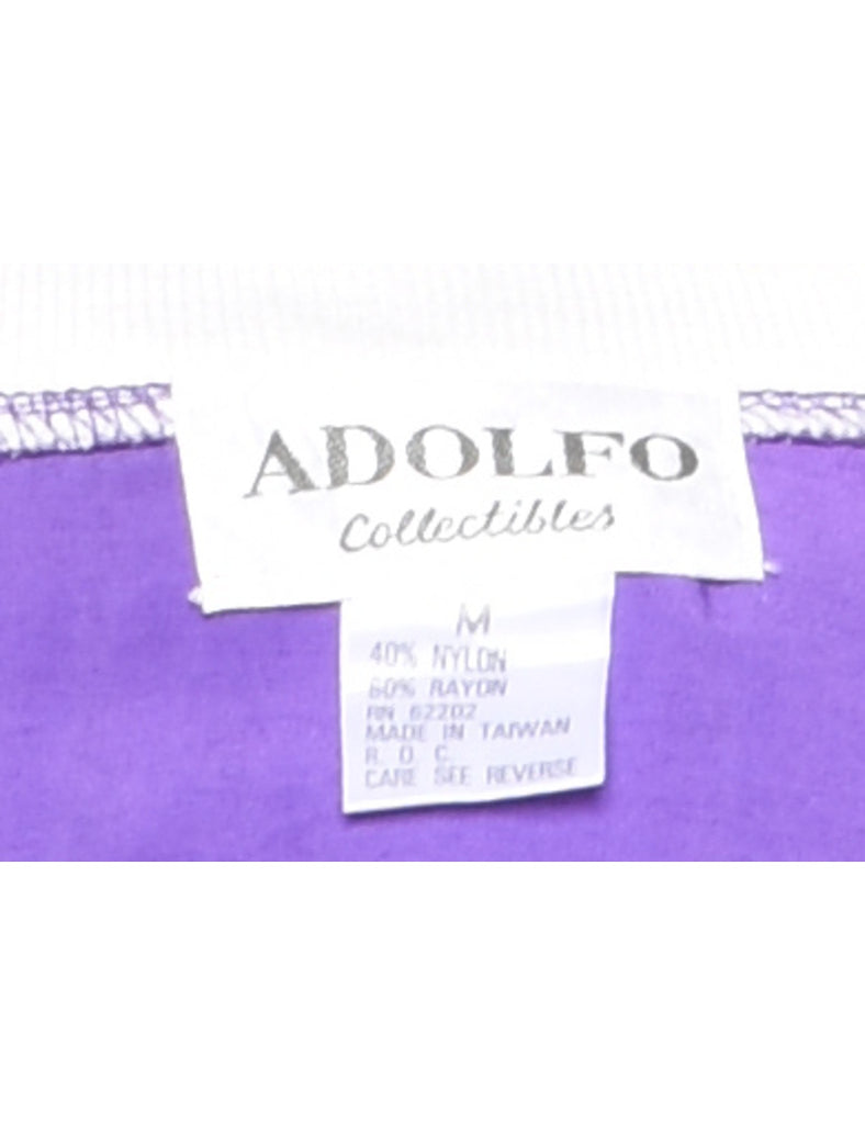 Adolfo Purple Dress - M