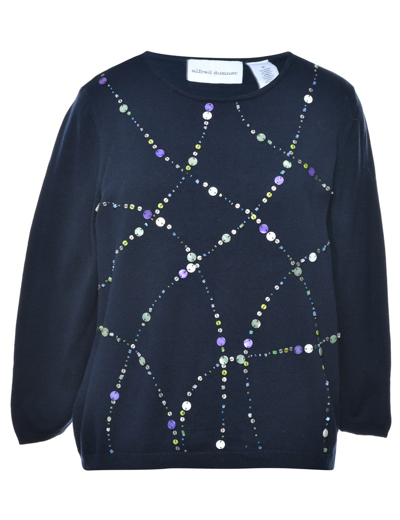 Alfred Dunner Beaded Jumper - M