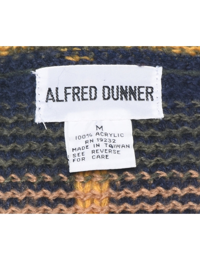 Alfred Dunner Checked Cardigan - M