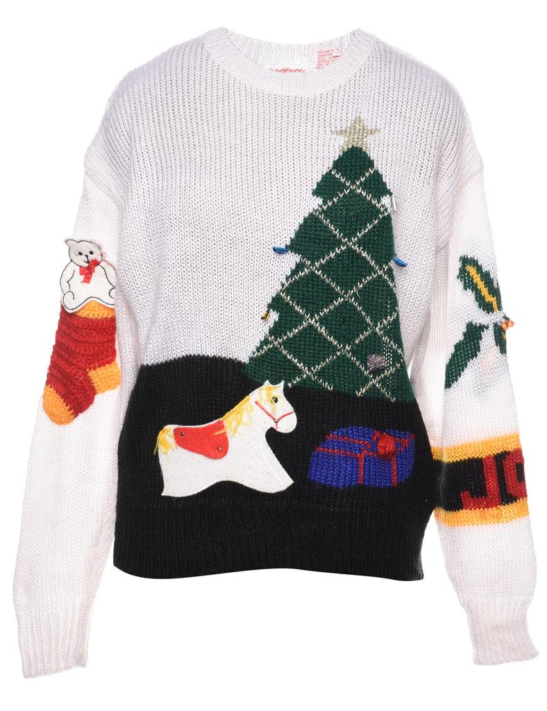 Animal Design Christmas Jumper - L