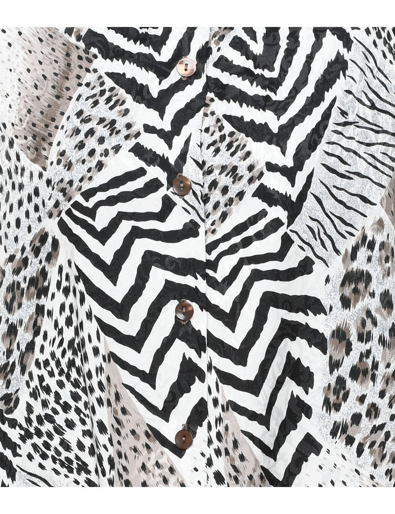 Animal Print Blouse - XL