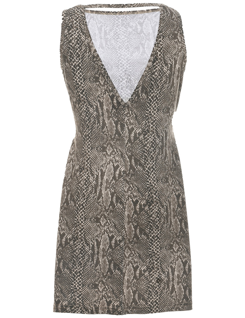 Animal Print Dress - M