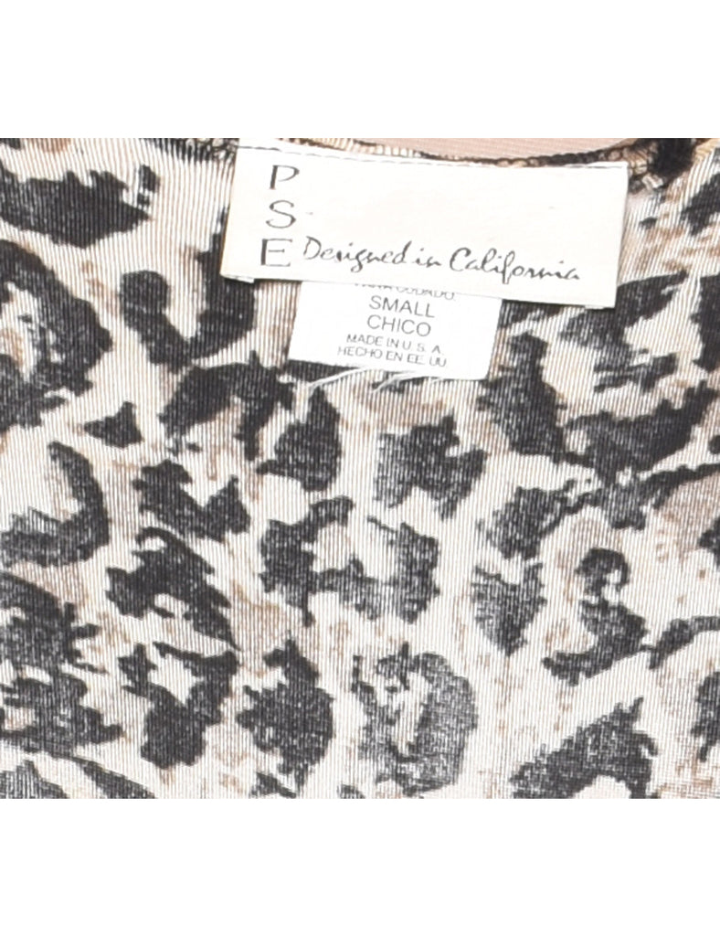 Animal Print Dress - S