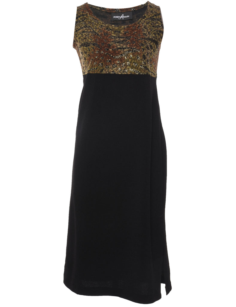 Animal Print Evening Dress - S