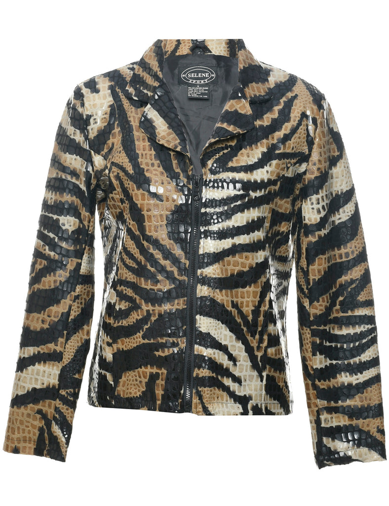 Animal Print Evening Jacket - S