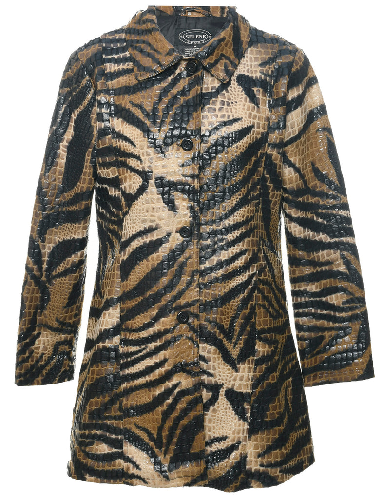 Animal Print Evening Jacket - M