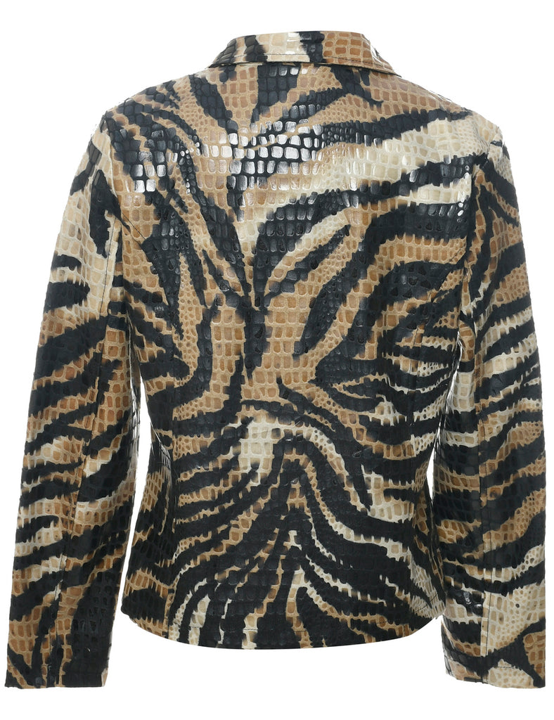 Animal Print Evening Jacket - S
