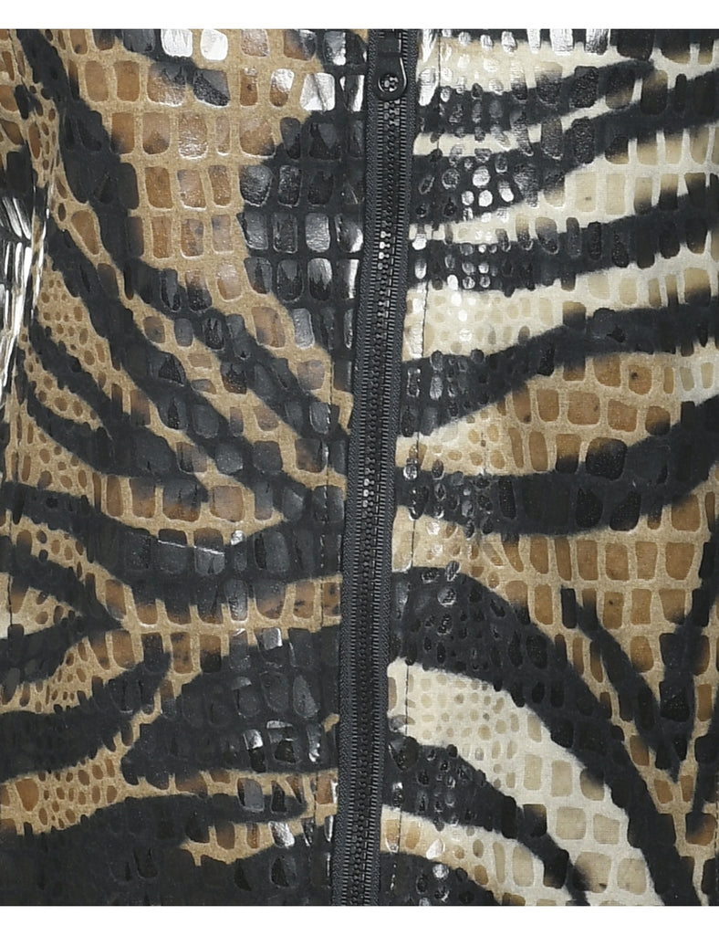 Animal Print Evening Jacket - S