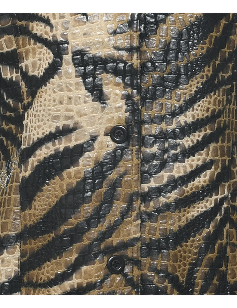 Animal Print Evening Jacket - M