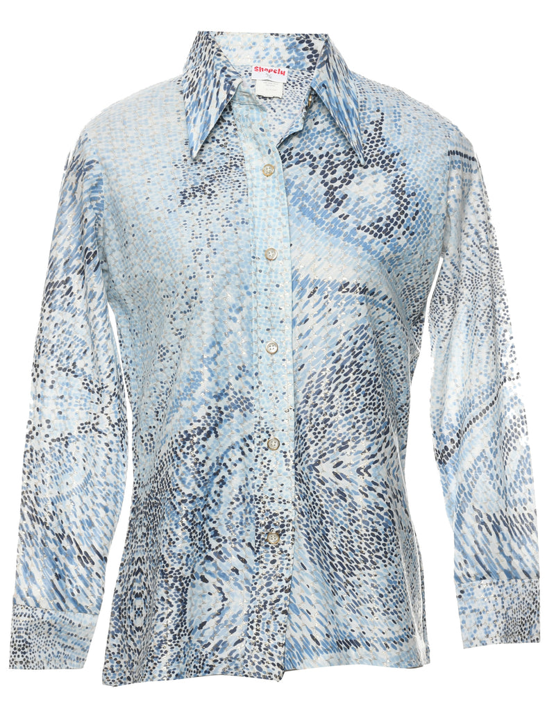 Animal Print Evening Shirt - S