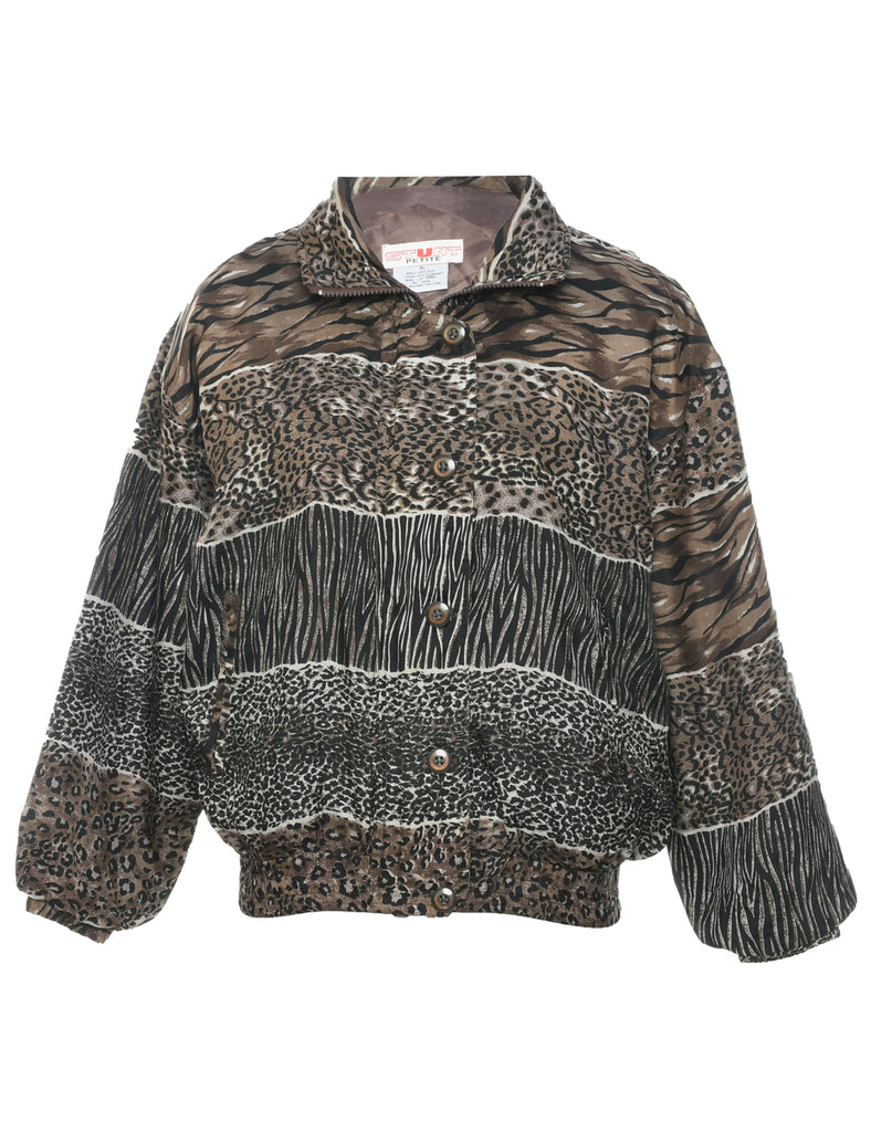 Animal Print Jacket - L