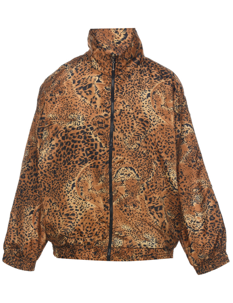 Animal Print Jacket - M