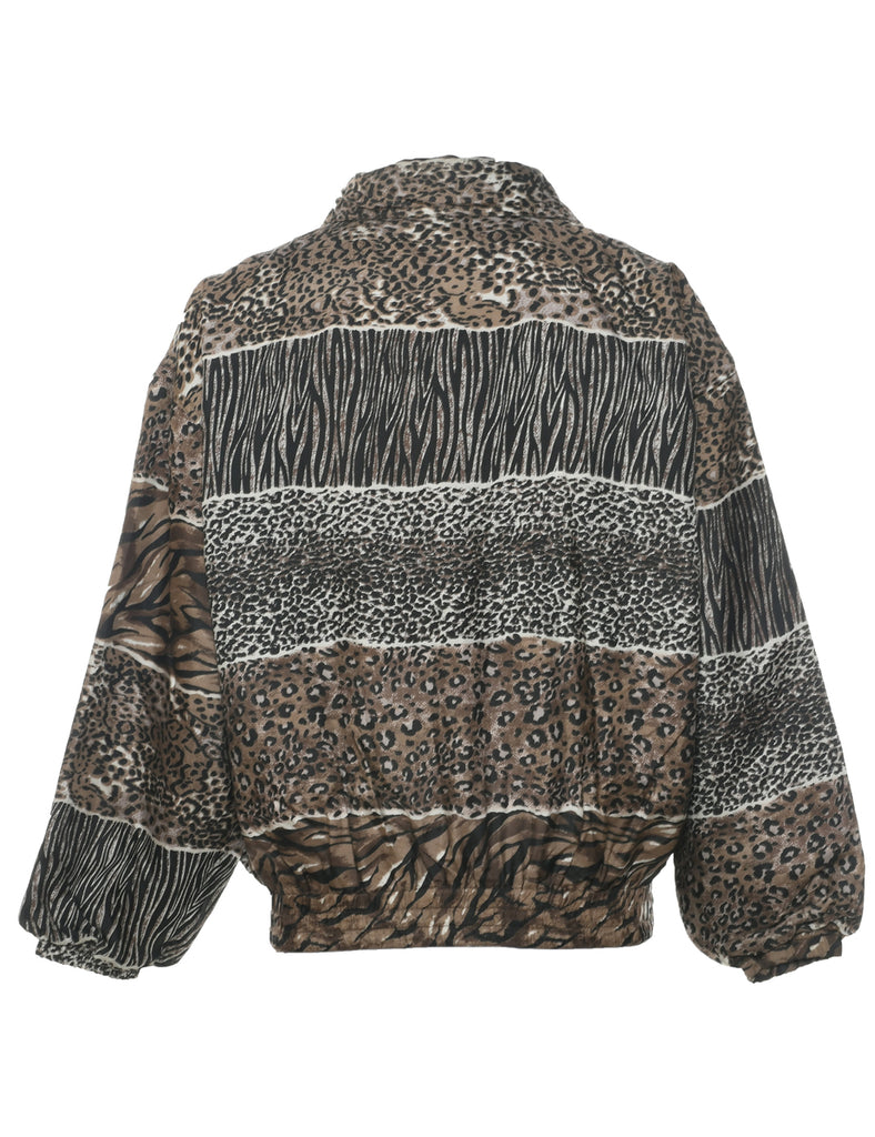 Animal Print Jacket - L
