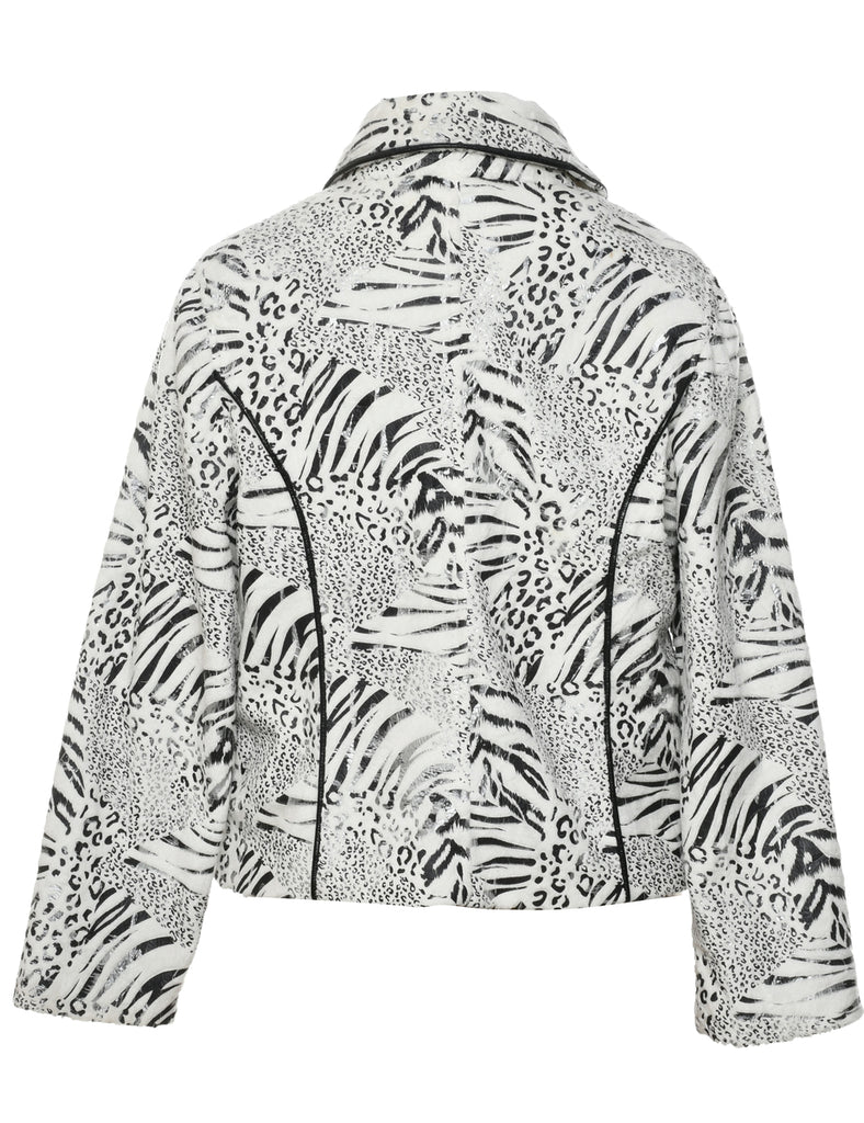 Animal Print Jacket - M