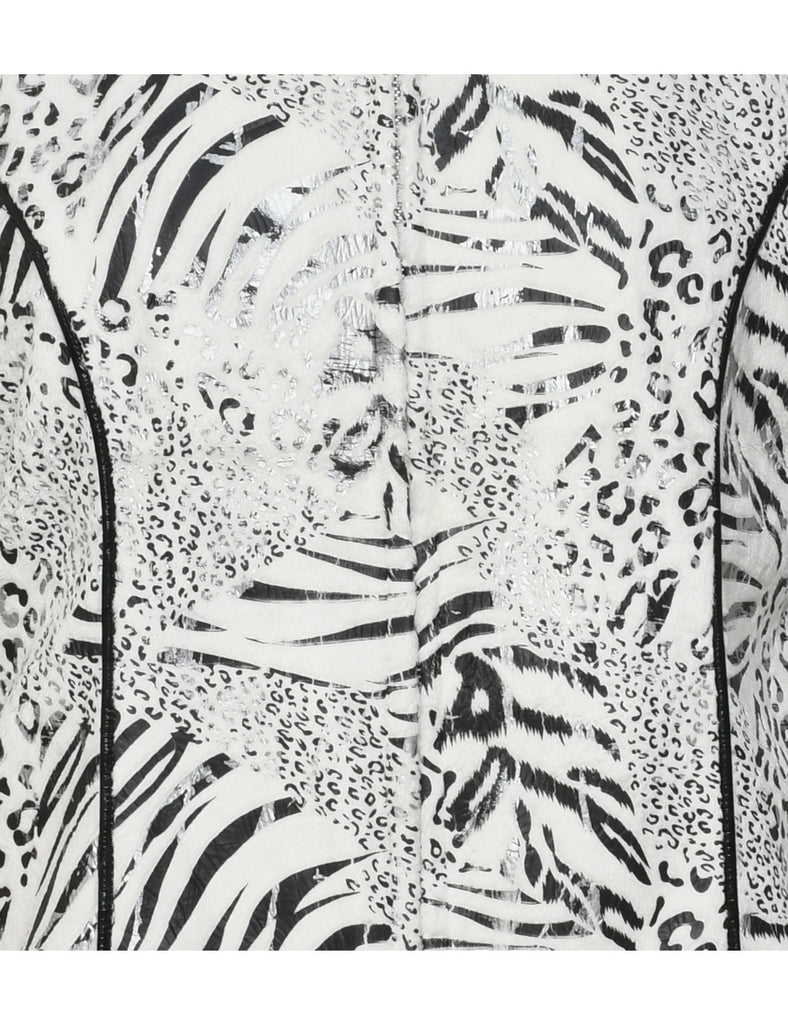 Animal Print Jacket - M