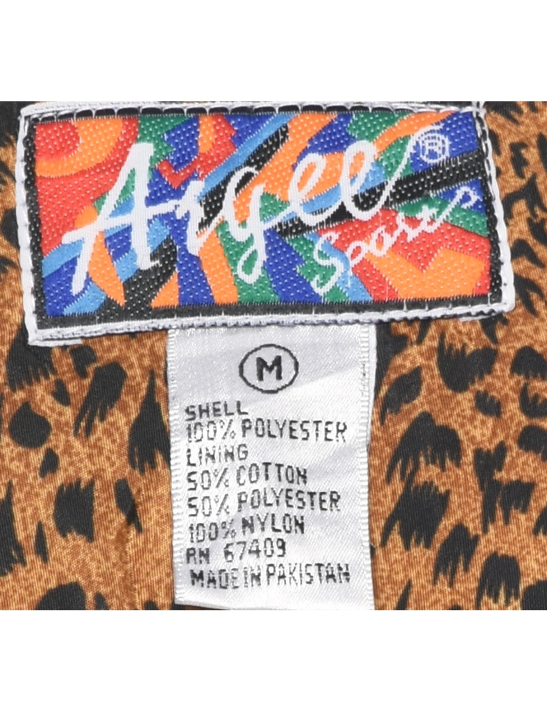Animal Print Jacket - M