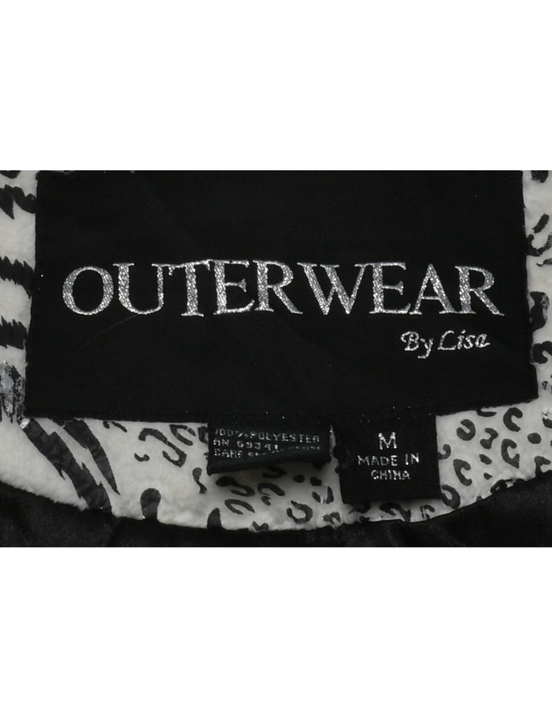 Animal Print Jacket - M