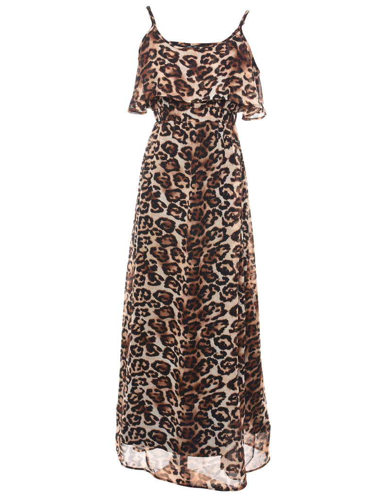 Animal Print Maxi Dress - S