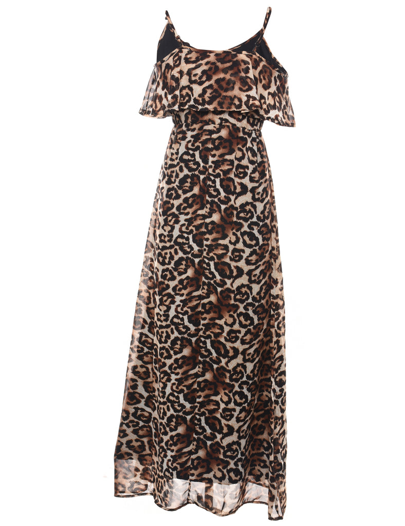 Animal Print Maxi Dress - S