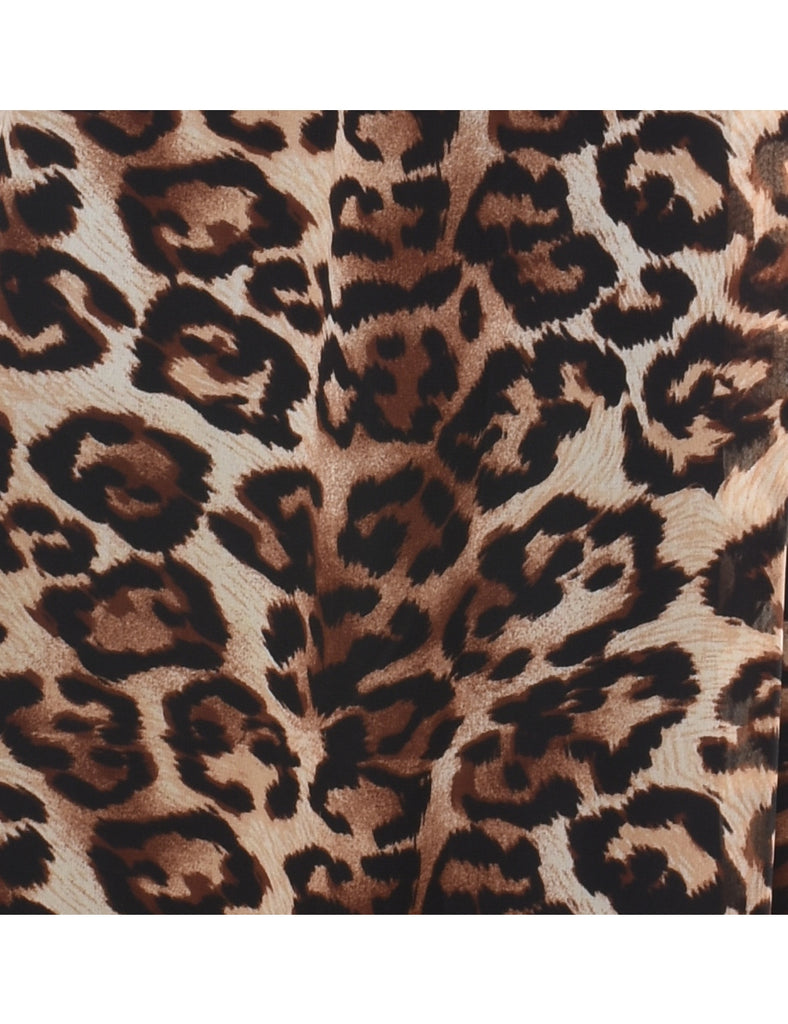 Animal Print Maxi Dress - S
