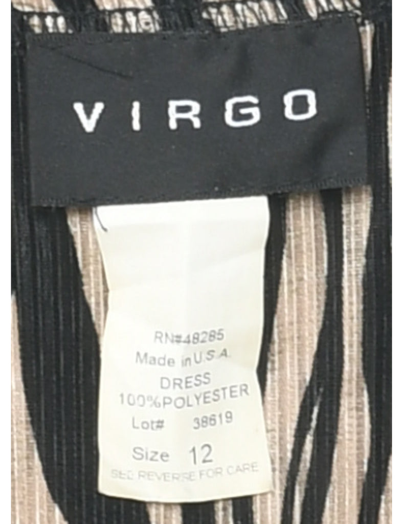 Animal Print Maxi Dress - L