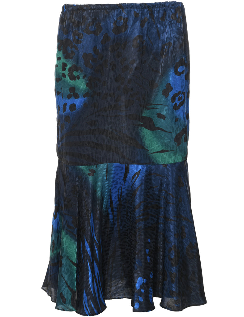 Animal Print Maxi Skirt - S