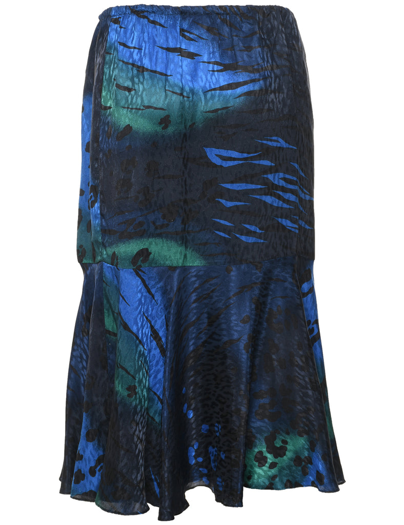 Animal Print Maxi Skirt - S