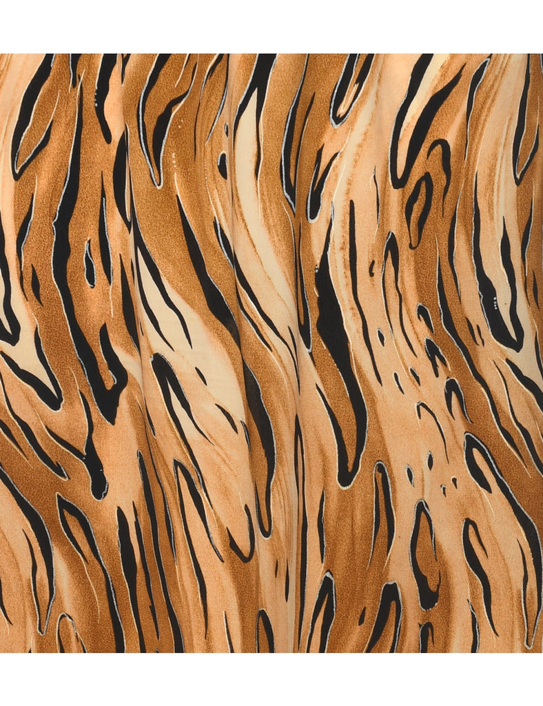 Animal Print Pencil Skirt - M