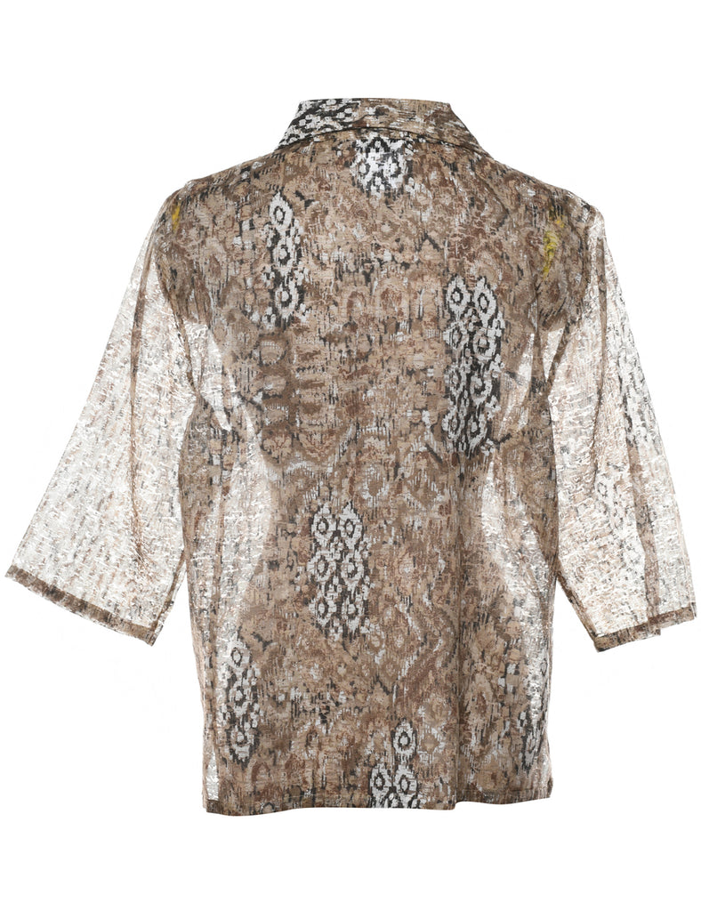 Animal Print Shirt - S