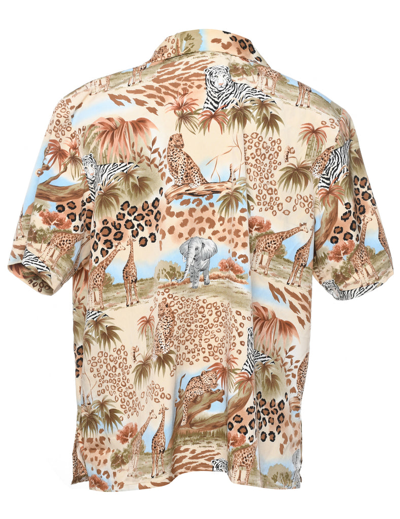 Animal Print Shirt - XL