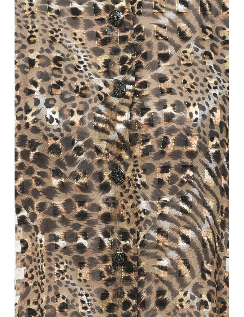 Animal Print Shirt - XL