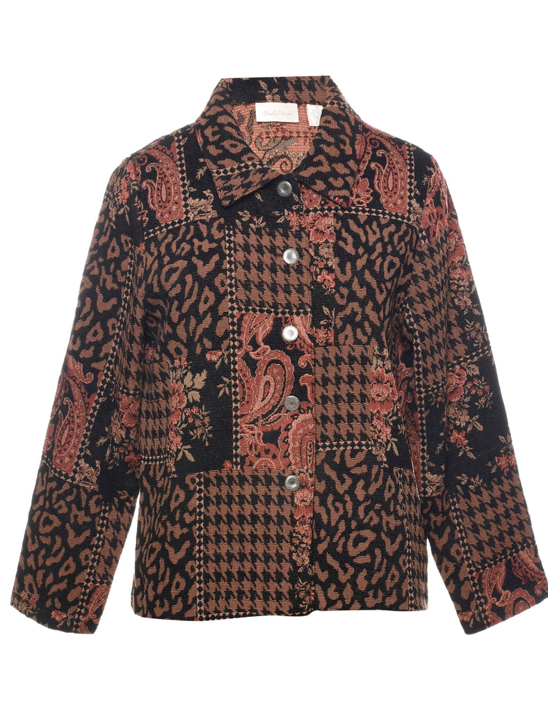 Animal Print Tapestry Jacket - M