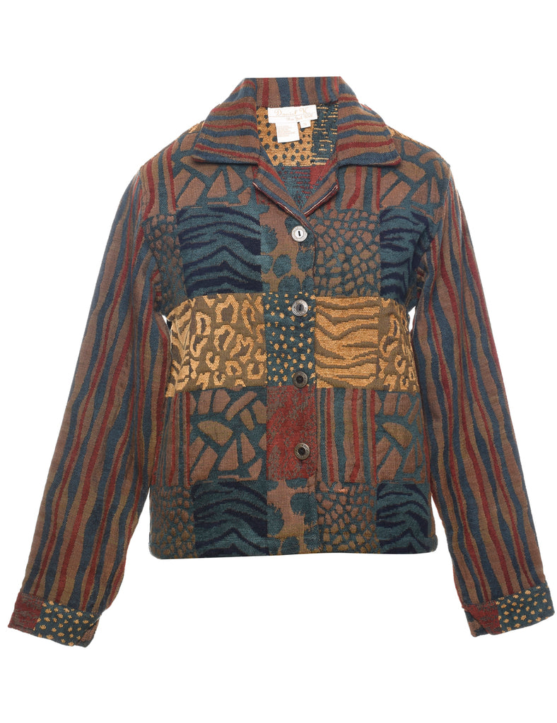 Animal Print Tapestry Jacket - S