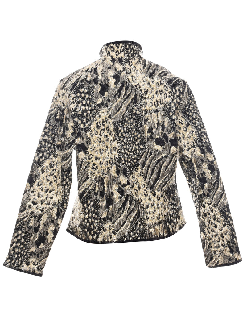 Animal Print Tapestry Jacket - L