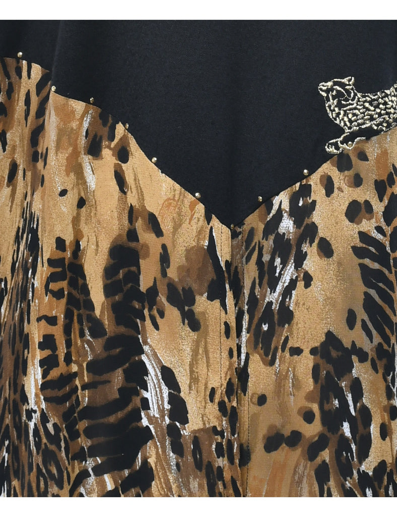 Animal Printed T-shirt - M