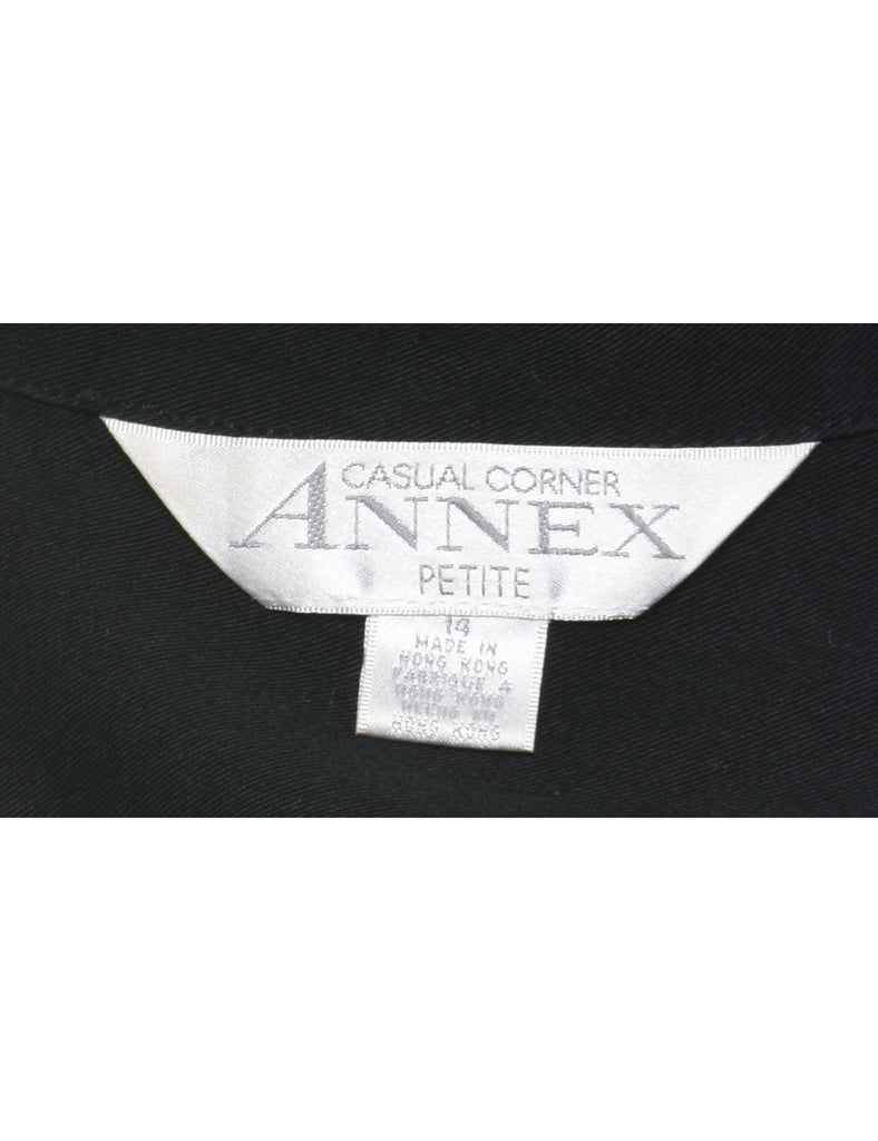 Annex Black Shirt Dress - L