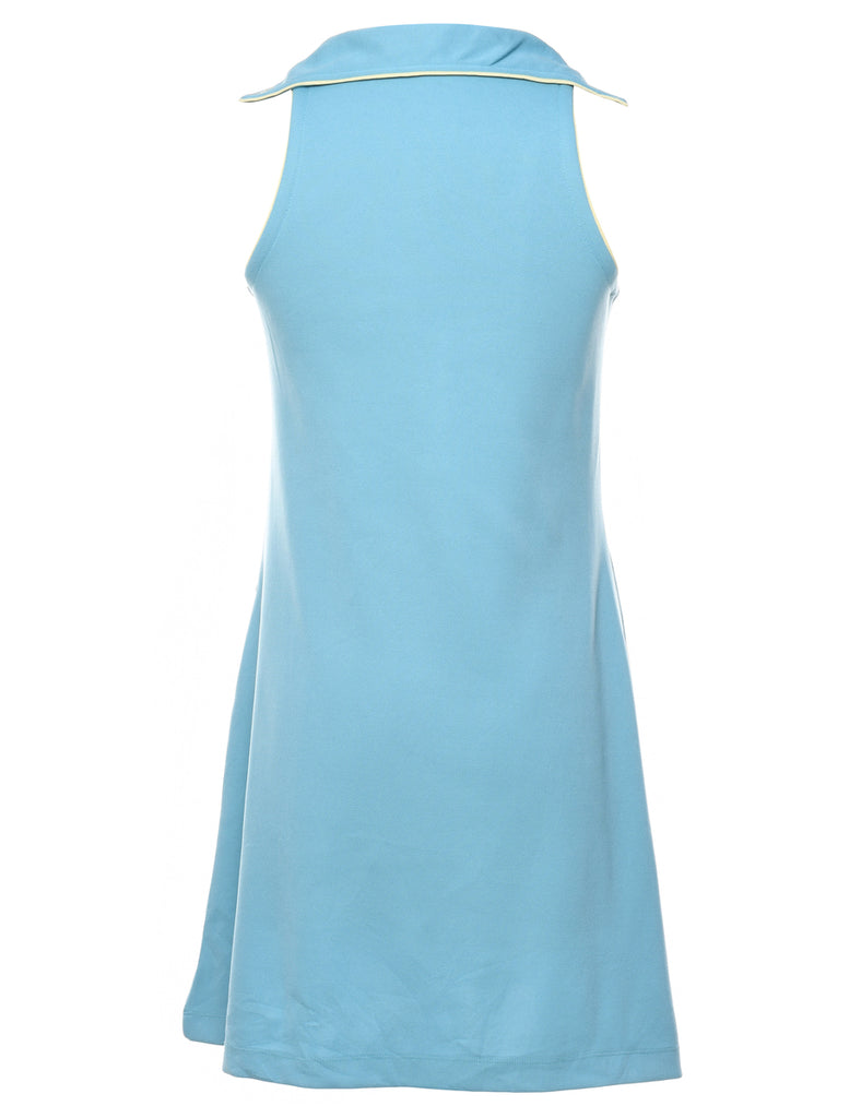 Aqua Blue Jersey Dress - S