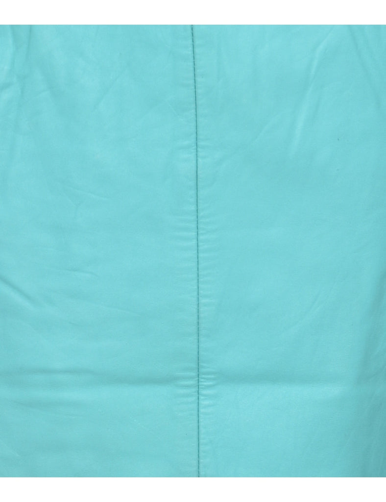 Aqua Blue Pencil Skirt - S