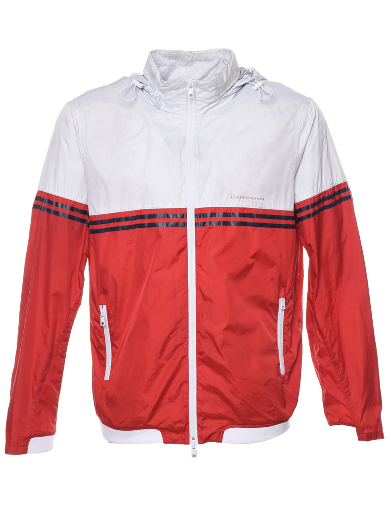 Armani Exchange Hooded Two Tone Jacket - L