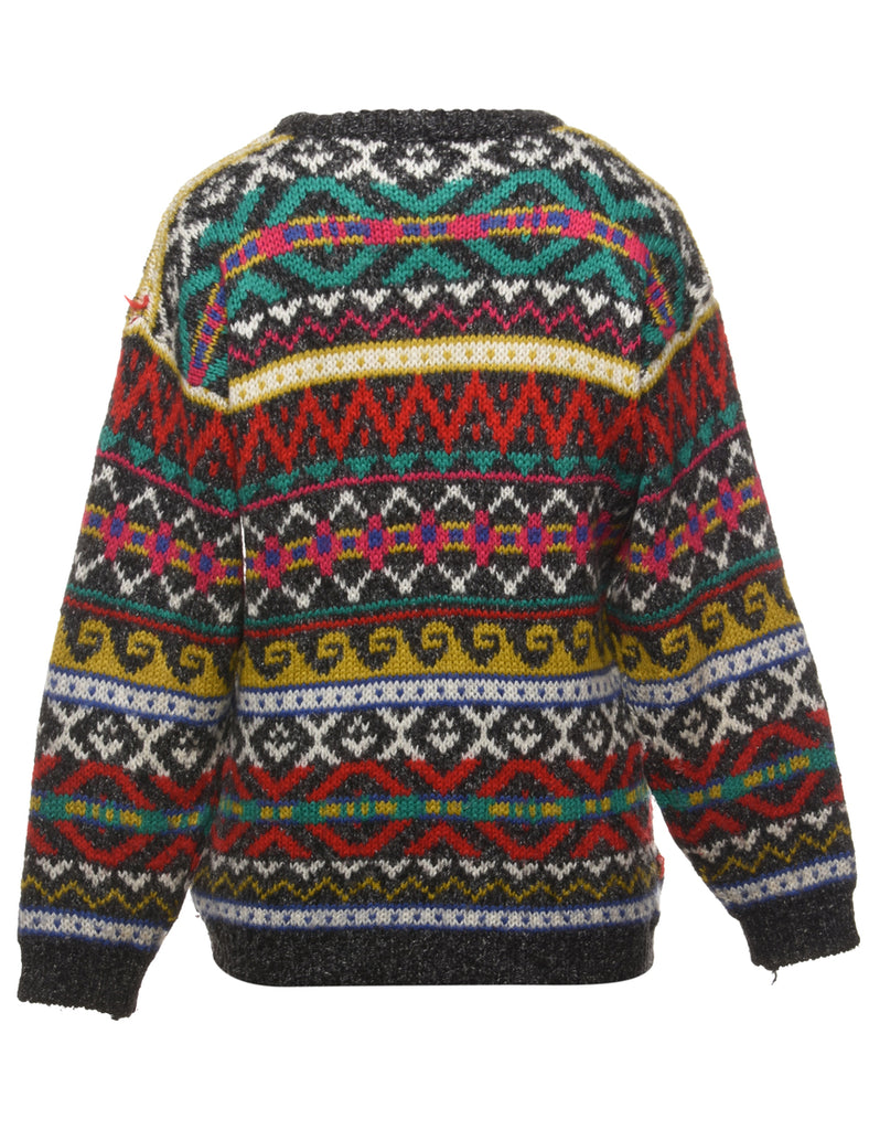 Aztec Print Jumper - S