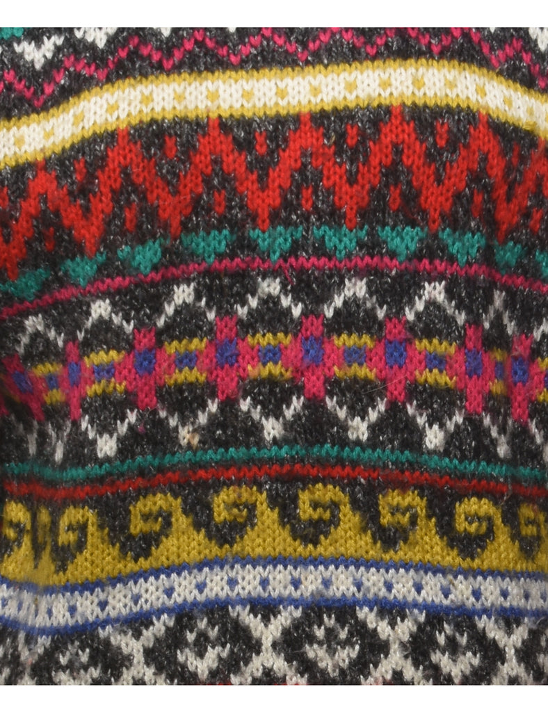 Aztec Print Jumper - S
