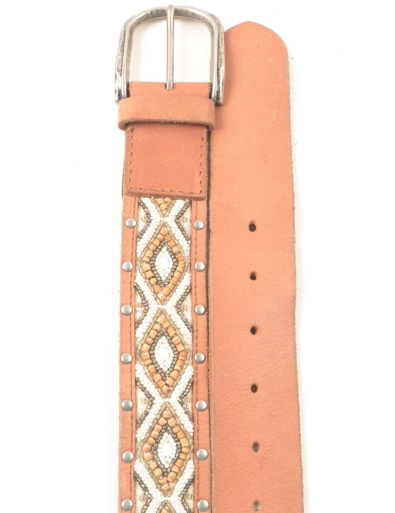 Beaded Brown Belt - M