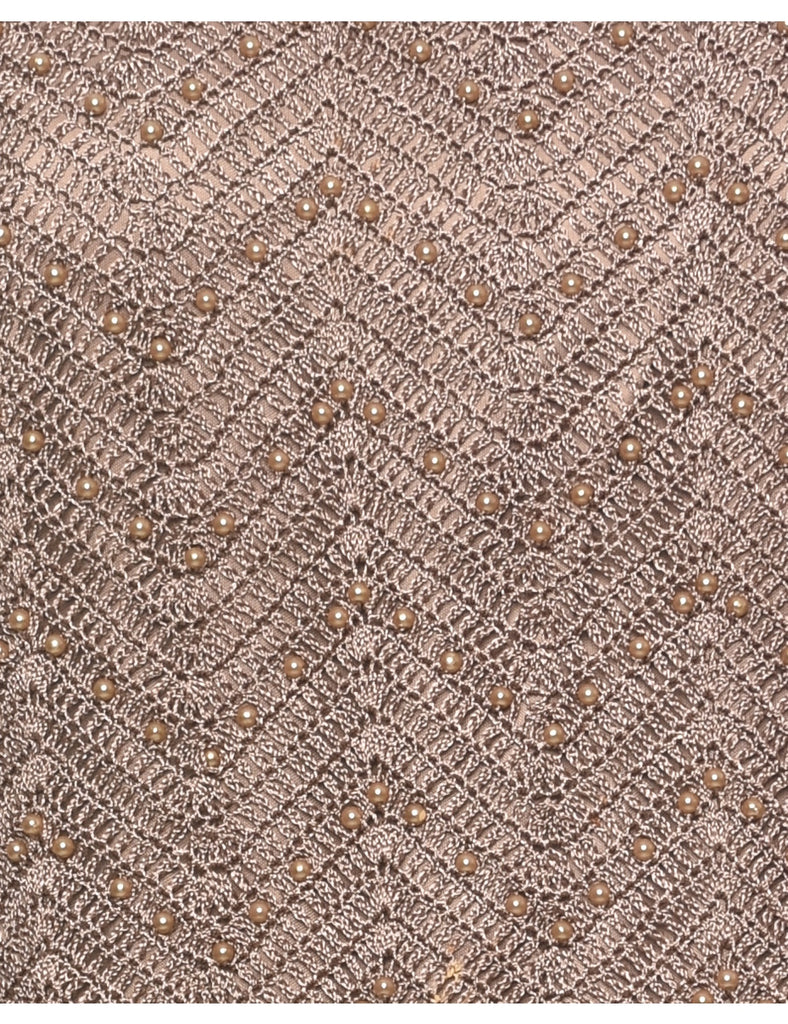 Beaded Crochet Jumper - L