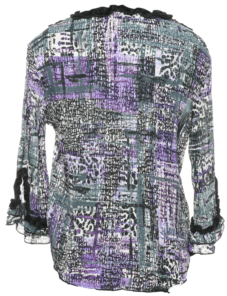 Beaded Evening Blouse - S