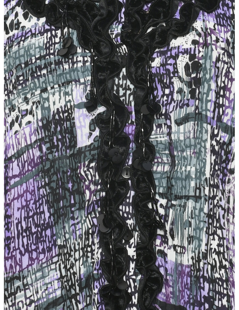 Beaded Evening Blouse - S